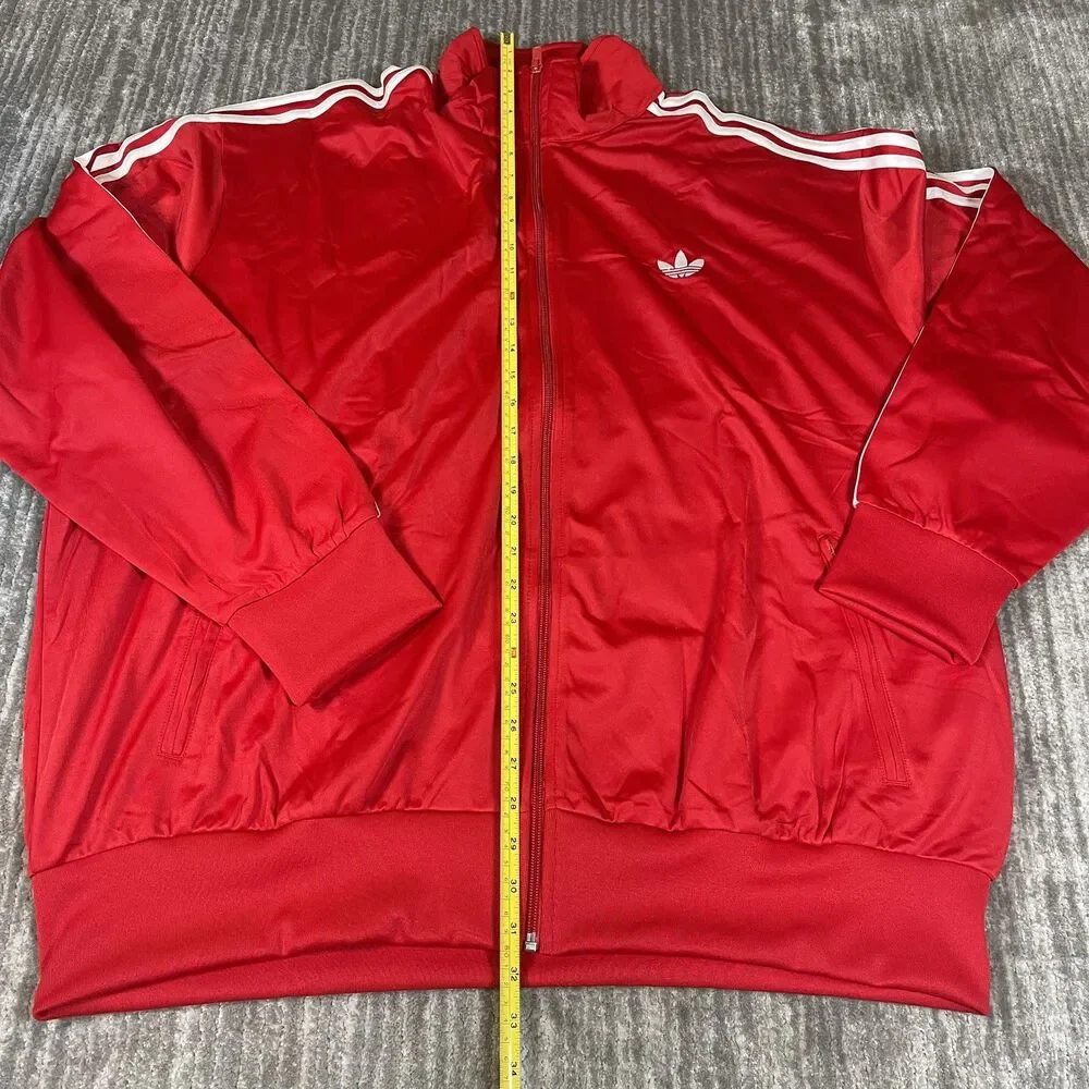 Adidas Originals Firebird Track Suit Mens 2XL Red 3-Stripes Set KD8307 KD8319